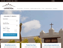 Tablet Screenshot of lascasasdelcaminoreal.com